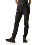 Regatta Dames Ademend Lichtgewicht Zip-off Broek Zwart Maat 46