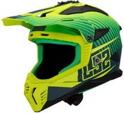 LS2 MX708 Fast II Duck M.H-V Groen H-V Geel Offroad Helm - Helm