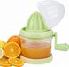 Accessoire presse-agrumes manuel sans marque avec manivelle - Presse-agrumes portable, adapté aux oranges, citrons et autres fruits - Presse-agrumes manuel pour la maison et l'extérieur (vert)