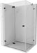 Mexen Lunar-F porte pliante douche 90 x 80, transparent, noir