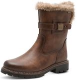 Tamaris - Dames - Enkellaarzen - Cognac - Maat 38
