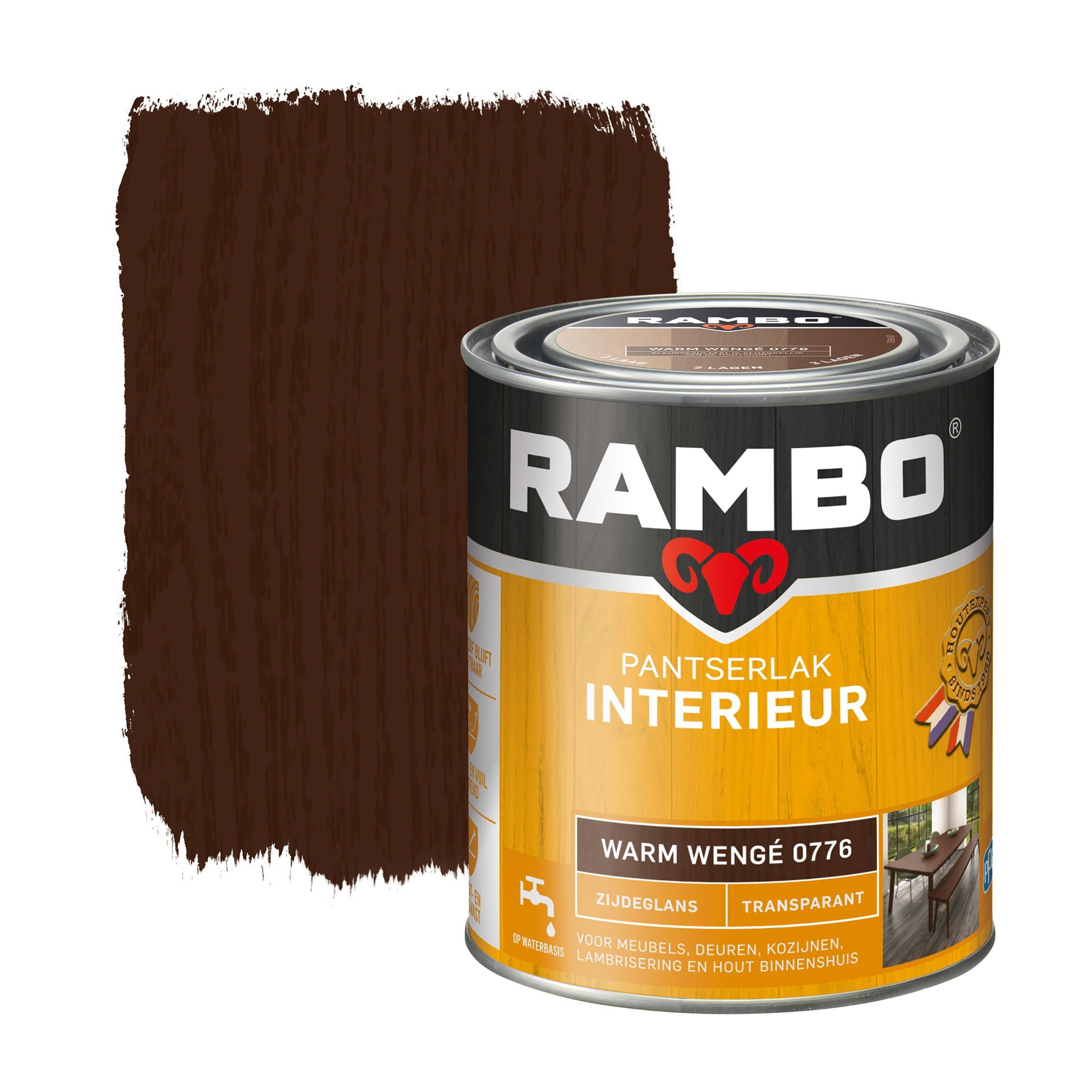 Rambo Pantserlak Interieur Transparant Zg Warmwenge 0776 0.75 Ltr