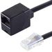 1aTTack.de 1x 3,0 m - Westerse stekker 8/8 naar Westerse RJ45-aansluiting 8/8 netwerkverlengkabel. Geklemde connectoren. Vergulde contacten.