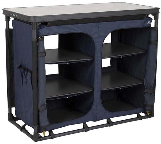 Bo-Camp Industrial Kookeiland Hubbard - Blauw - 100 x 48 x 80 cm