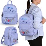 sarcia.eu DISNEY Stitch Rugzak van eco-leer voor jongeren, ruime stadsrugzak 25x12x34 cm