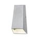 Konstsmide Imola 7911-310 wandlamp HighPowerLED B: 9cm D: 6,5cm H: 17cm / 2x3W / IP44 / Aluminium/zilvergrijs