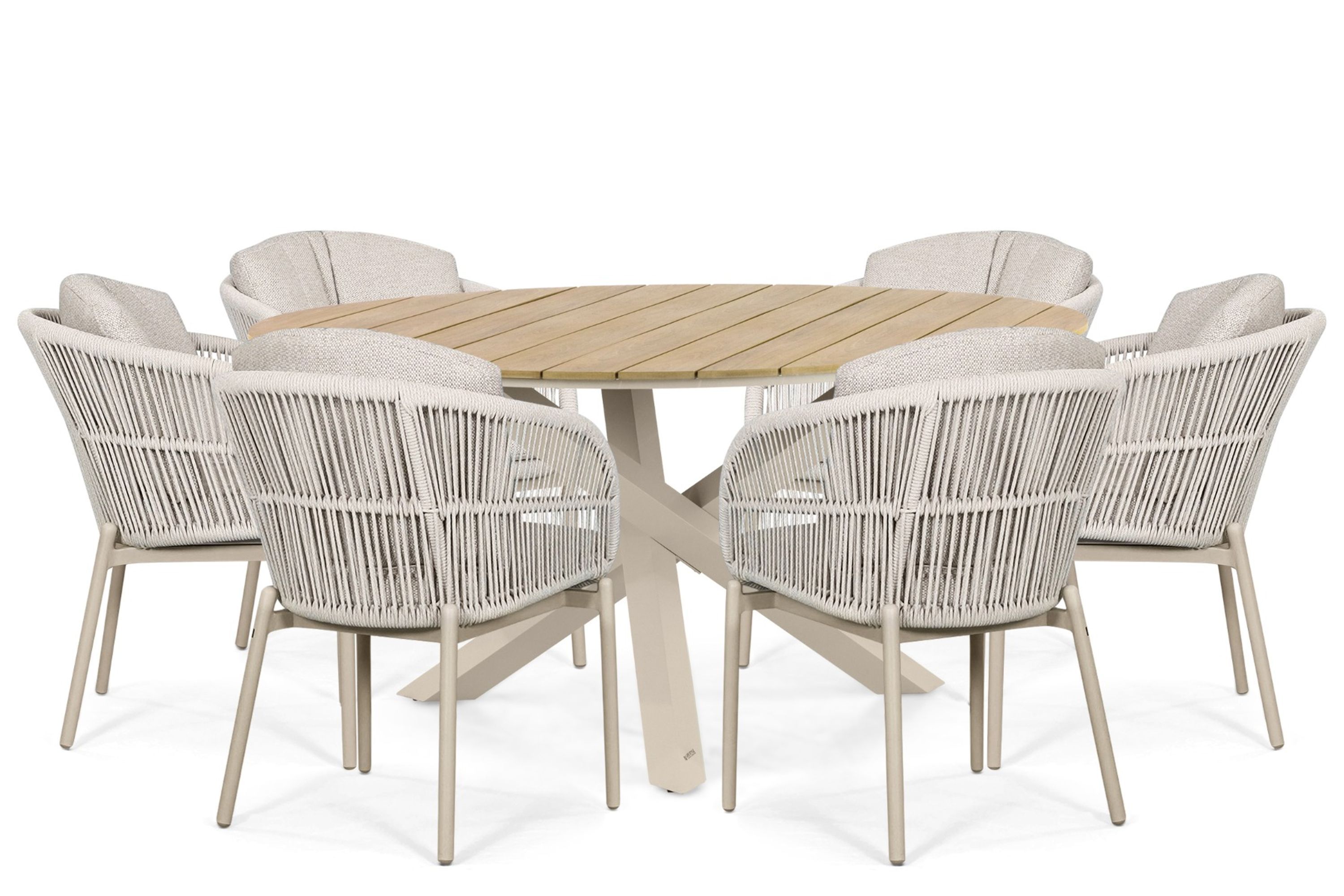 Lifestyle Garden Furniture Lifestyle Lifestyle Monaco/Ancona 150 cm dining tuinset 7-delig