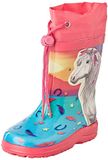 BECK Regenlaarzen 'Sunrise' blauw / geel / pink / wit