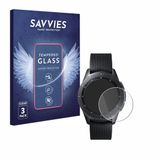 Savvies Verre protecteur d'écran pour Samsung Galaxy Watch (42 mm) - Verre trempé de protection 9H 3 Pièces