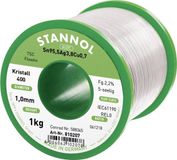Stannol Ecology TS Soldeertin, loodvrij Spoel Sn95,5Ag3,8Cu0,7 REL0 1000 g 1 mm