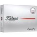 Titleist Pro V1x 25 Performance Align Balle de golf - 12 Pack, blanc/rouge
