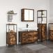 Maison Exclusive - Ensemble de meubles de salle de bain 3 pièces, placage chêne fumé sur bois composite