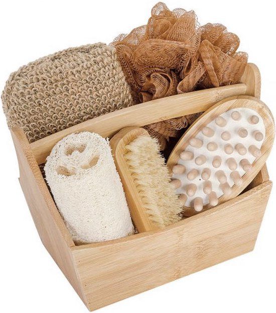 Croll en Denecke Croll & Denecke Bamboe Badkamer Geschenk set – 6-Delig