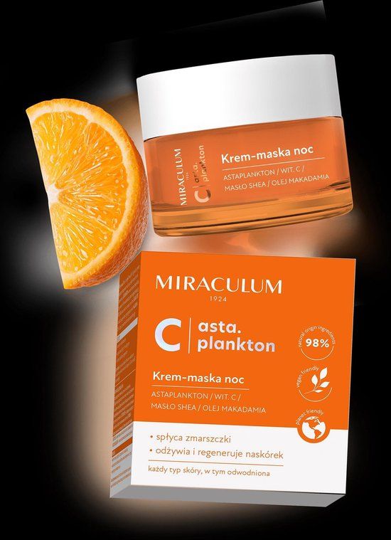 Miraculum Vitamine C Nachtcrème Masker - 50ml - Anti-Rimpel - Geschikt voor Diverse Huidtypen