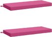 vidaXL - Coussin de banc - SOEST - 2 pièces - 100% Polyester - Rose - 110 x 50 x 8 cm