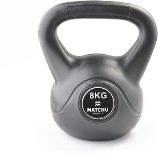 Matchu Sports - Kettlebell - 8 kg - Zwart