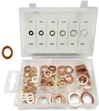Benson 80-delige koperen ringenset - assortimentsbox - diverse maten
