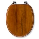 Croydex Massief houten toiletbril, grenen antiek