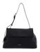 COCCINELLE Leren schoudertas Fern Shoulder Bag Grained Leather Noir zwart