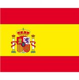 Bellatio Decorations Spanje Vlag stickers - 10x - 7.5 x 10 cm - Binnen/buiten - voor supporters