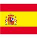 Bellatio Decorations Spanje Vlag stickers - 10x - 7.5 x 10 cm - Binnen/buiten - voor supporters