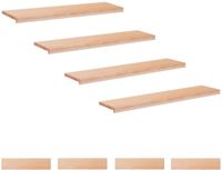 vidaXL Trapmatten 8 st Naturel 110 x 25 x 2 cm Massief beukenhout