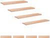 vidaXL Trapmatten 8 st Naturel 110 x 25 x 2 cm Massief beukenhout