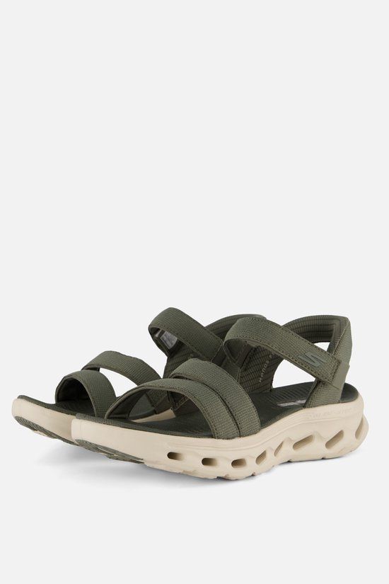 Skechers GO WALK GLIDE-STEP 2.0 SANDAL Dames Sandalen - Olijf