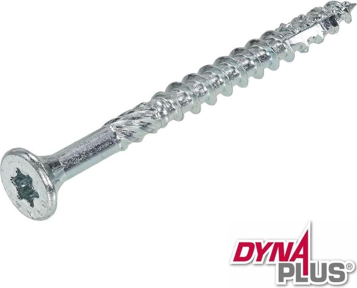Dynaplus Platkop Spaanplaatschroef 6.0x70/42mm Torx30 verzinkt
