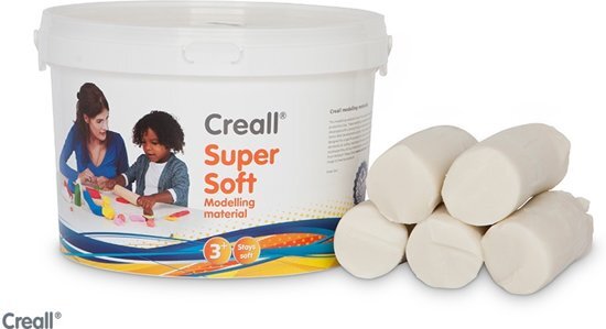 Creallshop.nl Creall Supersoft Klei wit