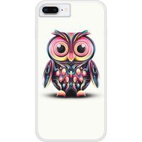 Hiboux coloré Bedrukt siliconen hoesje compatibel met iPhone 7 Plus