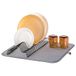 Metaltex Afdruivel met microvezel mat 45x40x7 cm Nero E Grigio
