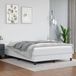 vidaXL Boxspring met matras kunstleer wit 140x200 cm