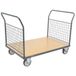 Manutan Expert Platformwagen met gaaswand Draagvermogen 400 - 500 kg