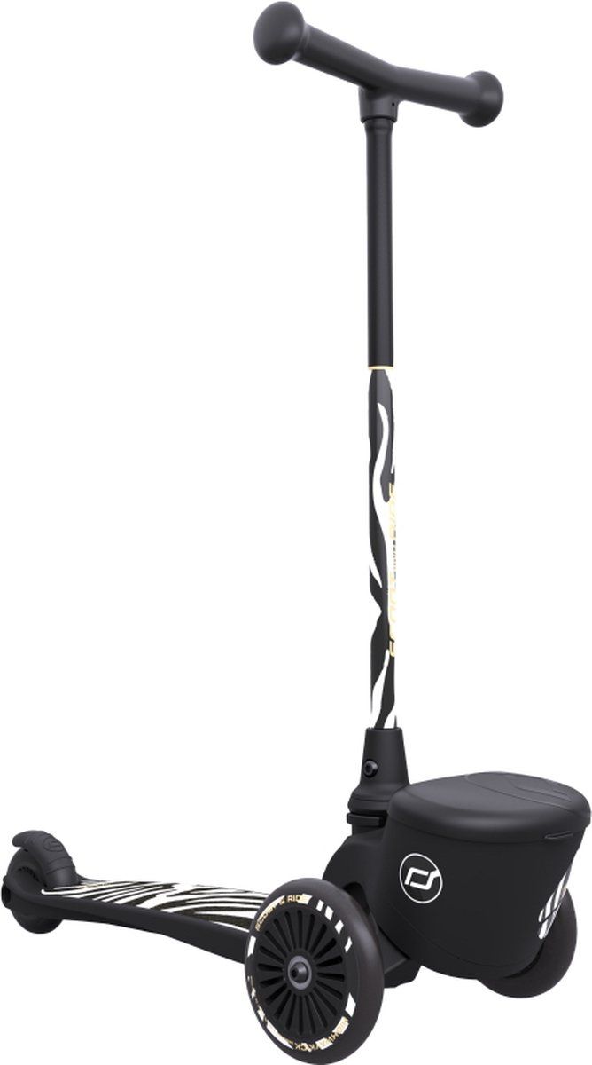 Scoot & Ride Zebra Highwaykick 2 Step SR-96523 - Unisex - Zwart/Wit
