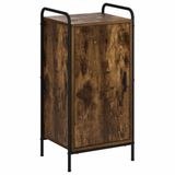 vidaXL Dressoir Gerookt eiken 97 x 33 x 81 cm Bewerkt hout