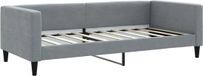 vidaXL Slaapbank Stof Lichtgrijs 90x190 cm