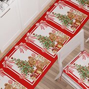 PETTI Artigiani Italiani - Tapijt voor keuken, Kerstmis, loper voor keuken, antislip en wasbaar, 52 x 380 cm, design beer 100% Made in Italy