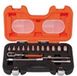 Bahco Stanley Doppenset 1/4 inch maten | S160AF