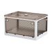 JOYBOS Multifunctionele opvouwbare opbergdoos, grijs, 28 l