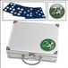 Safe Aluminium muntenkoffer voor 210 munten met een doorsnede van max. 26 mm