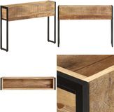 vidaXL Plantenbak 90x20x68 cm ruw mangohout