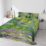 Beddengoedset Auteursdroom digitale print bedlinnenset, volledige dekking, gemaakt in Italië, tweepersoonsbed, 53