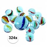 Krüger billes - 324x pièces - jouets d'extérieur - billes - enfants