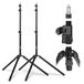 TARION Omgekeerde studio-verlichtingsstandaard - 2 stuks 200 cm opvouwbare lichtstandaard aluminium fotografiestatief standaard lichtgewicht met draagtas voor flitsreflector paraplu softbox ringlicht