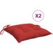 Maison Exclusive - Coussin de chaise lot de 2 rouge 40x40x7 cm Tissu Oxford