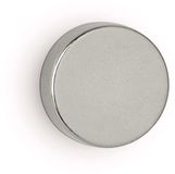 MAUL Magneet Neodymium - rond - zilver - metaal - 10 stuks - Ø 1.5 x 0.5 cm