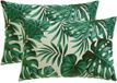 vidaXL - Coussin - 2 pièces - Heerlen - Motif Feuille - 40 x 60 cm - Polyester