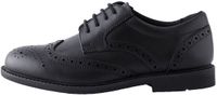 Next Jongens Leren brogue-schoolschoenen met veters - Zwart