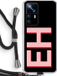Case Company Xiaomi 12T Hoesje met Koord - Monogram - Zwart Koord - Back Cover